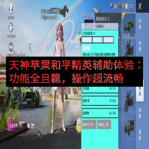 天神苹果和平精英辅助体验：功能全且稳，操作超流畅