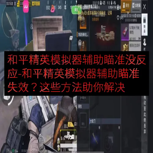 和平精英模拟器辅助瞄准没反应-和平精英模拟器辅助瞄准失效？这些方法助你解决